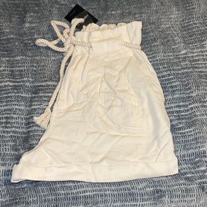 Forever 21 Cream Cable Knit Shorts